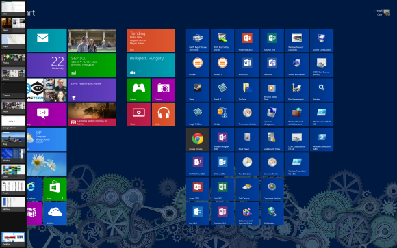 Windows 8 with sidebar