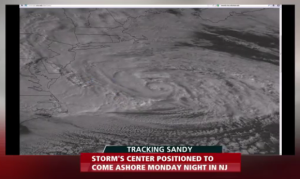 The Weather Channel's live broadcast Monday morning.