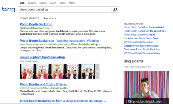 Bing Board search