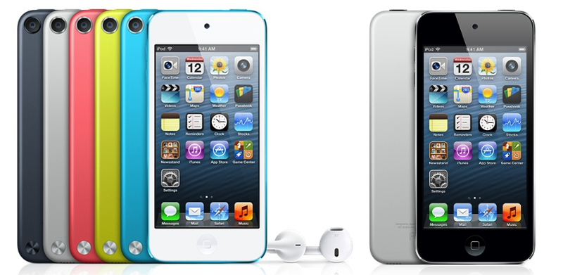 What colors are available for the iPod Touch fifth generation?