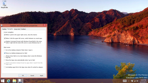 Windows 8.1 Taskbar