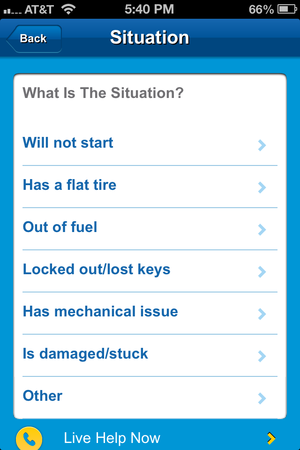 What can you do on the Allstate Motor Club app?