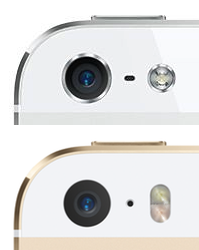 iPhone 5 and 5s cameras