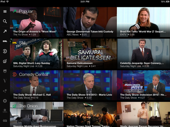 Yahoo Screen on iPad