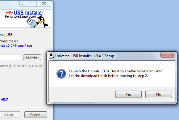 Universal USB Installer can even download the Linux distro to install ...