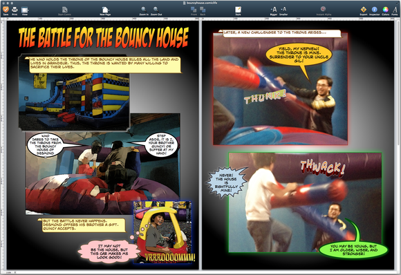 Comic Life 3 two page view