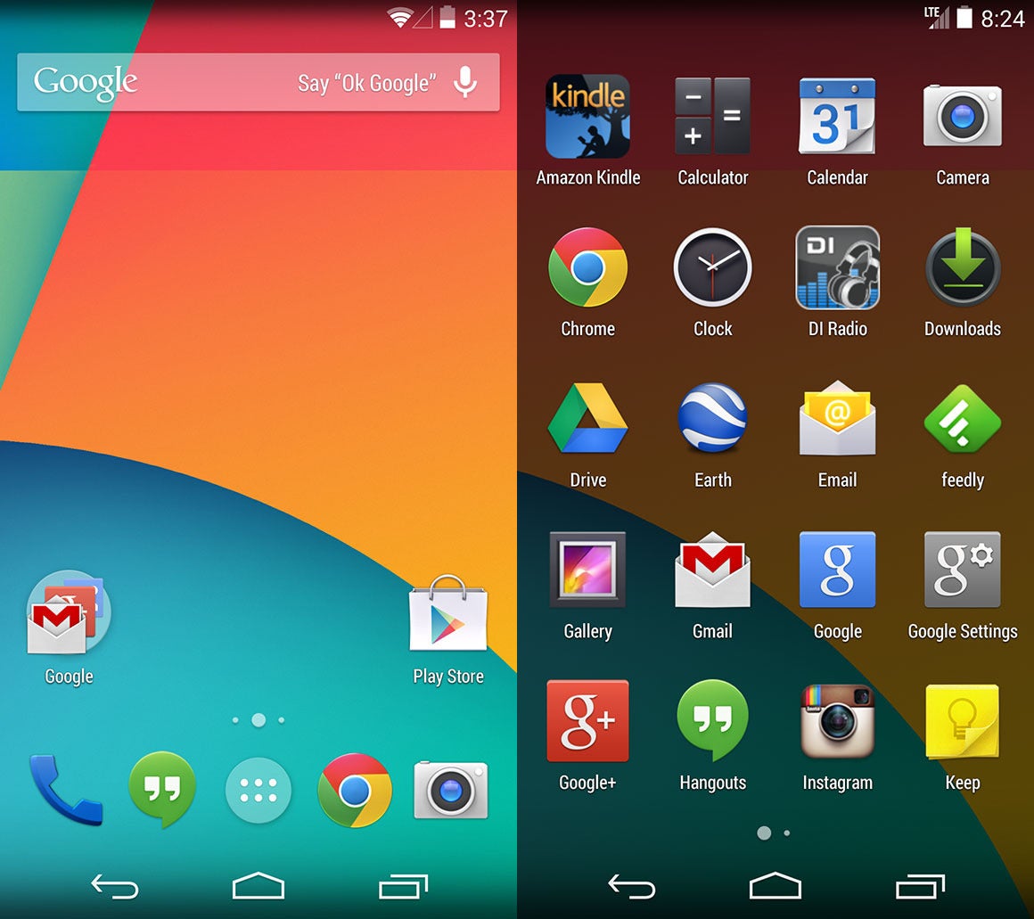 android kitkat interface