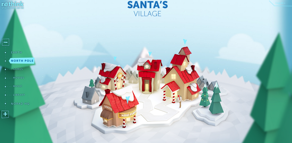NORAD Santa Tracker’s Santa Village