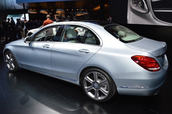 2015 mercedes mercedes benz c class side naias detroit auto show jan 2014
