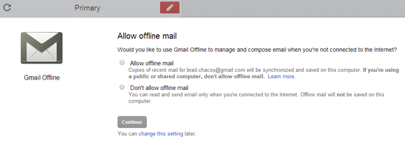 gmail offline