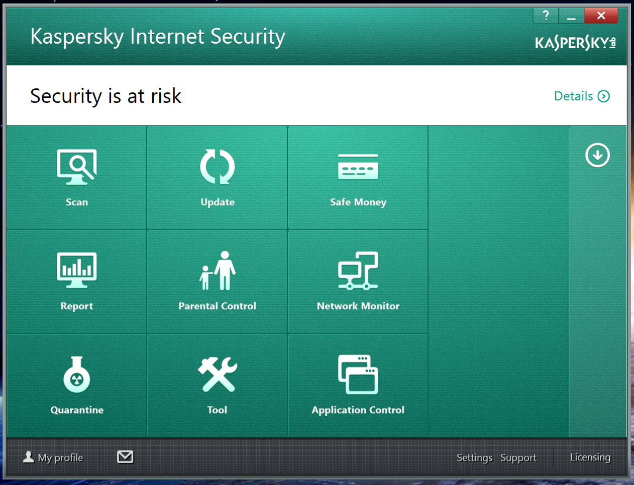 Kaspersky internet security 7 with unlimited reset windows 8