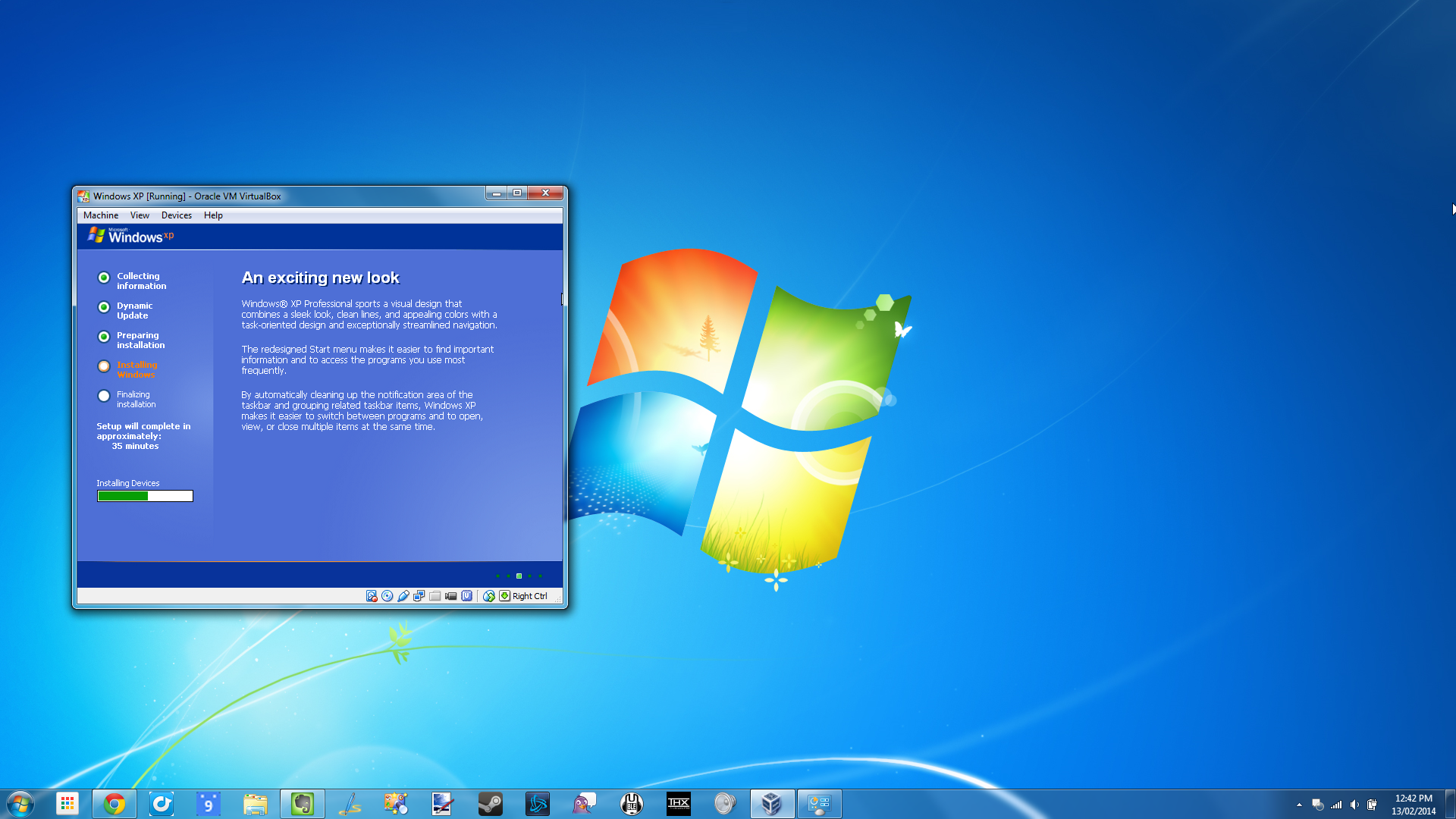 installing windows xp in virtual machine