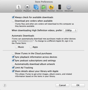 itunes prefs