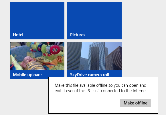 skydrive available offline metro