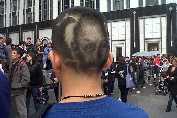 Hair art Steve Jobs