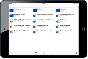 onedrive for business ipad