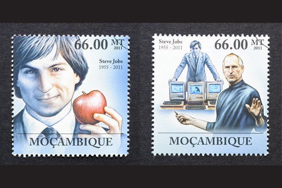 Steve Jobs stamps Mozambique