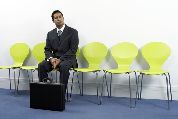 businessman in waiting room