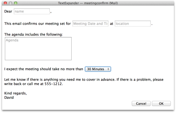 textexpander meeting template