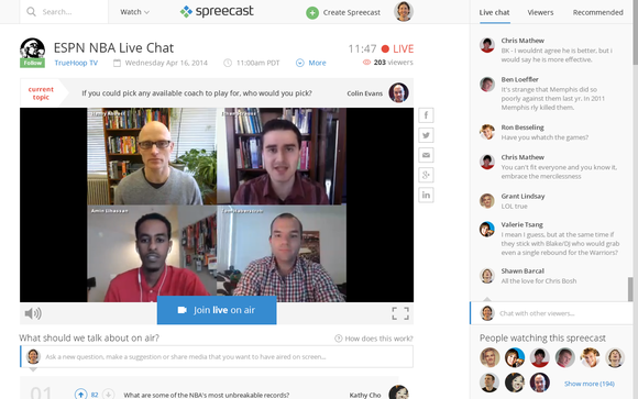 spreecast event