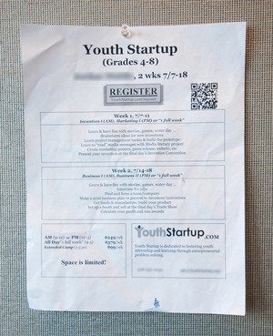 youth startup flier
