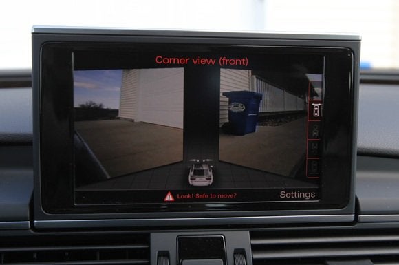 2014 audi a7 tdi display corner view