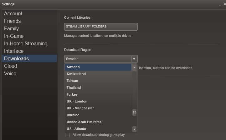 Steam Problems Downloading Game