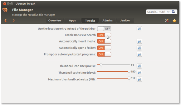 ubuntu tweak nautilus