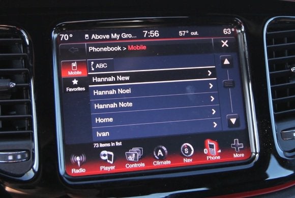 2014 dodge dart phone display 3