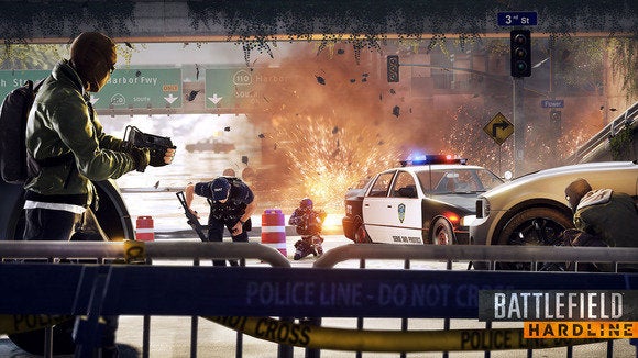 battlefield hardline police barricade