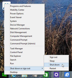 windows8 top10 questions  simple tasks shut down desktop