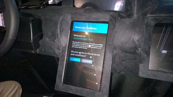 Intel connected car dashboard