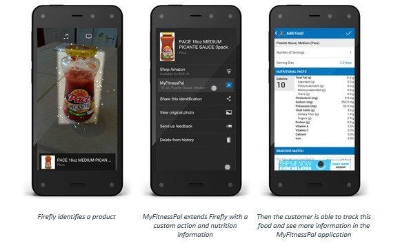 amazon firephone myfitnesspal firefly