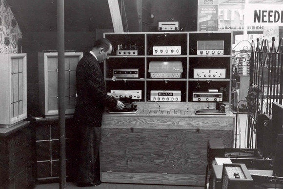 Radio Shack vintage audio room