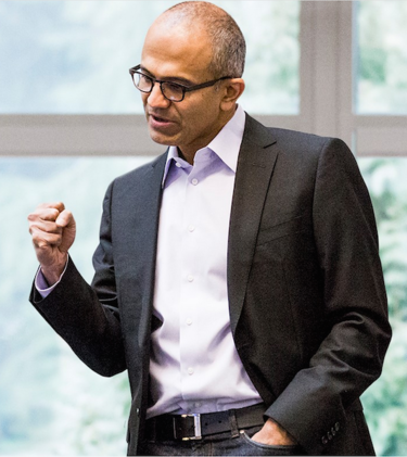 nadella fist pump