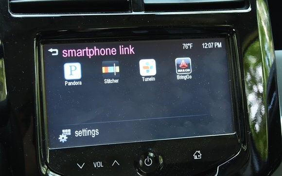 2015 chevrolet sonic rs display apps