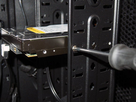hard drive screw cage mount