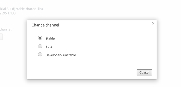 switch channels in chrome os