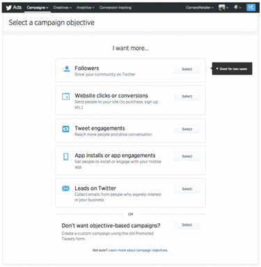 twitter objectives ads