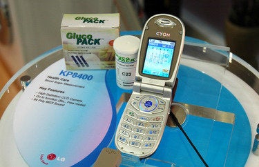 LG's glucose measuring phone