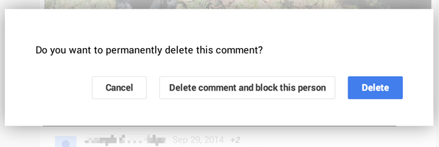blocking a troll from a comment