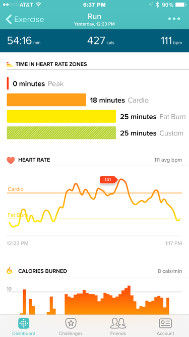 Fitbit Surge iOS app