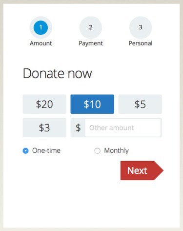 Frefox fundraiser message