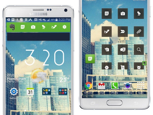 What are smartphone widgets?