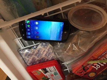 Kyocera DuraForce freezer test
