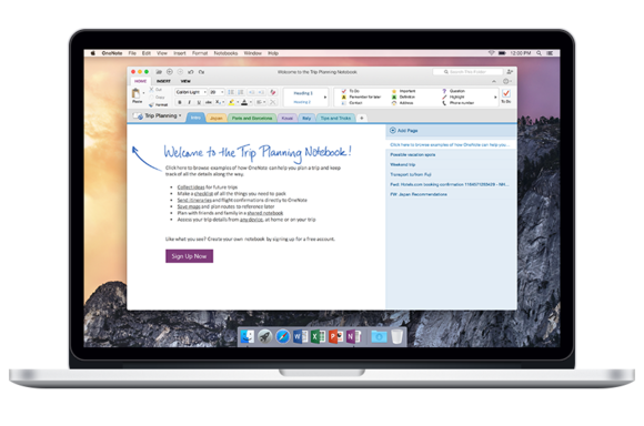 onenote imac