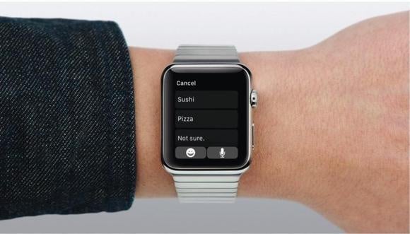 Apple Watch Messages smart replies