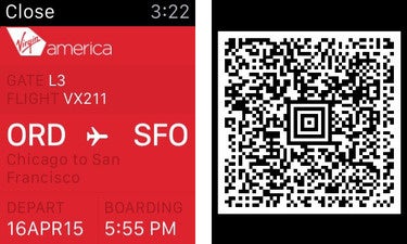 Apple Watch Passbook passes