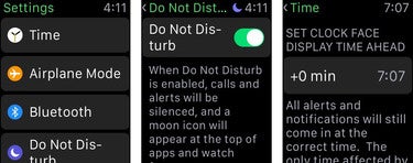Apple Watch settings