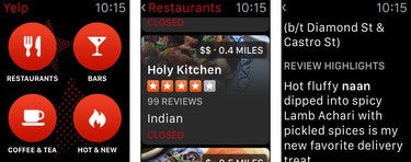 Apple Watch Yelp